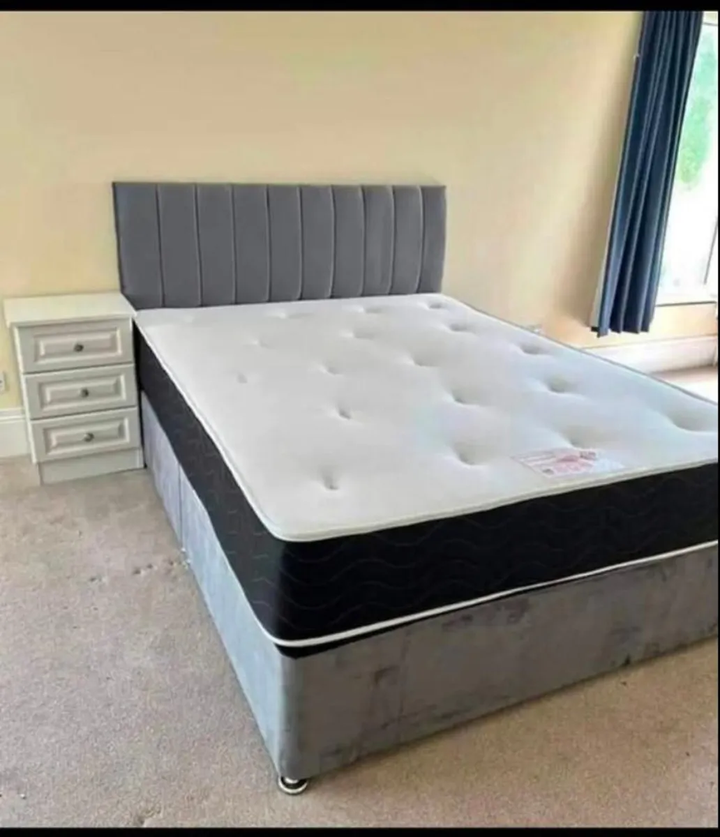 Double Divan Bed with Mattress included - Image 3
