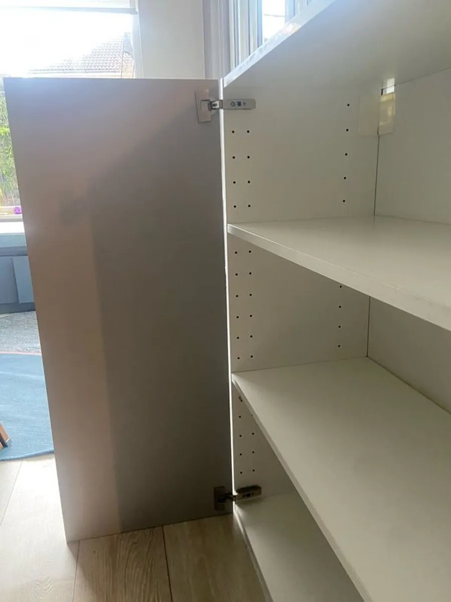 ikea metod cabinet 80x37x100cm. White and grey - Image 3