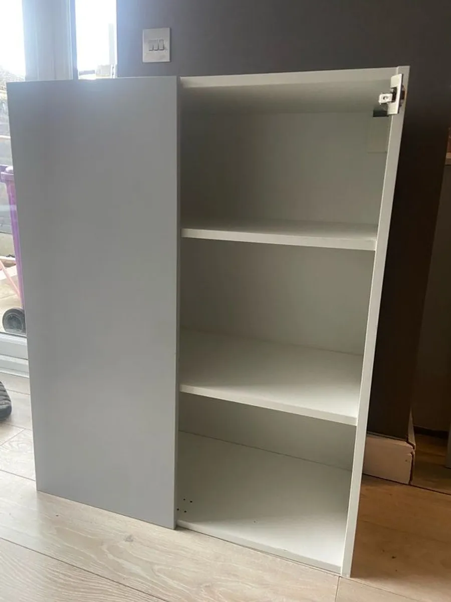 ikea metod cabinet 80x37x100cm. White and grey - Image 4
