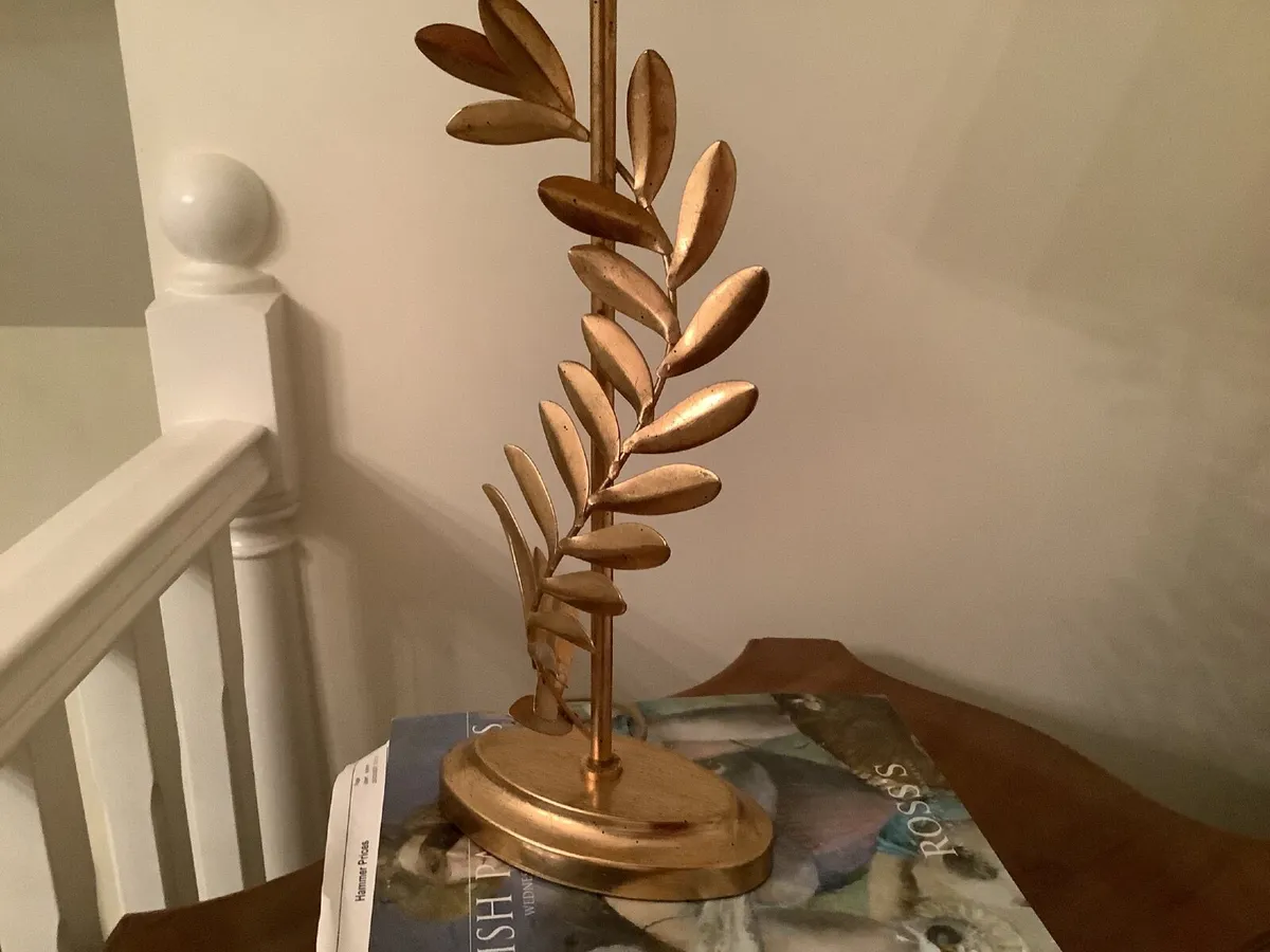 Pair of L.A. Gold Leaf Lamps - Image 4