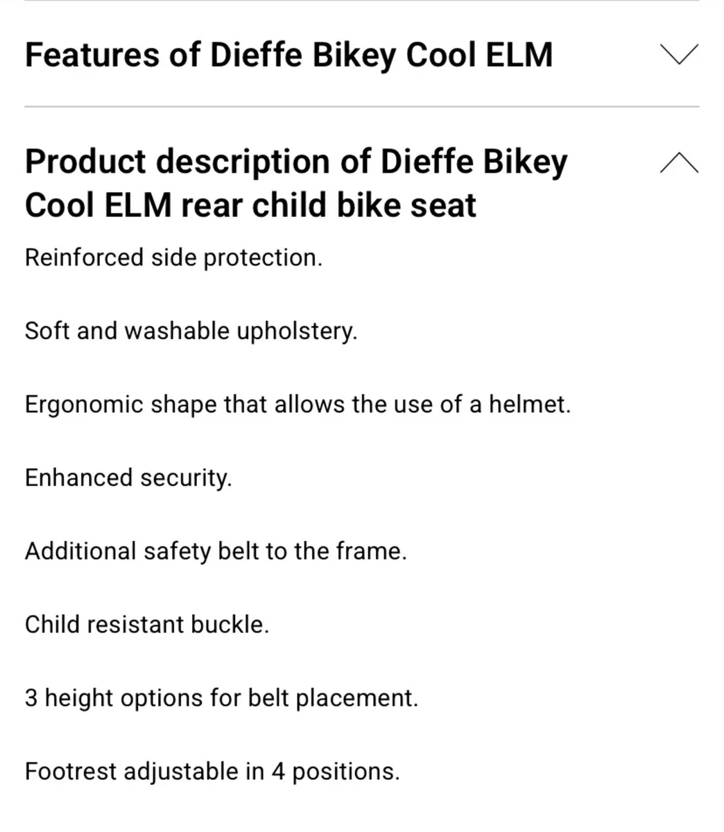 Child’s rear bike seat - Image 2