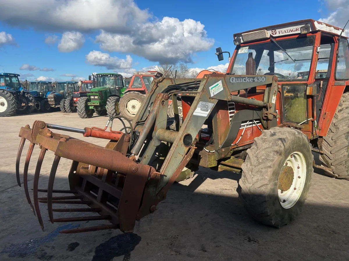 Quicke 430 Loader to Suit 5 Cylinder Fiat C/W Grab - Image 2