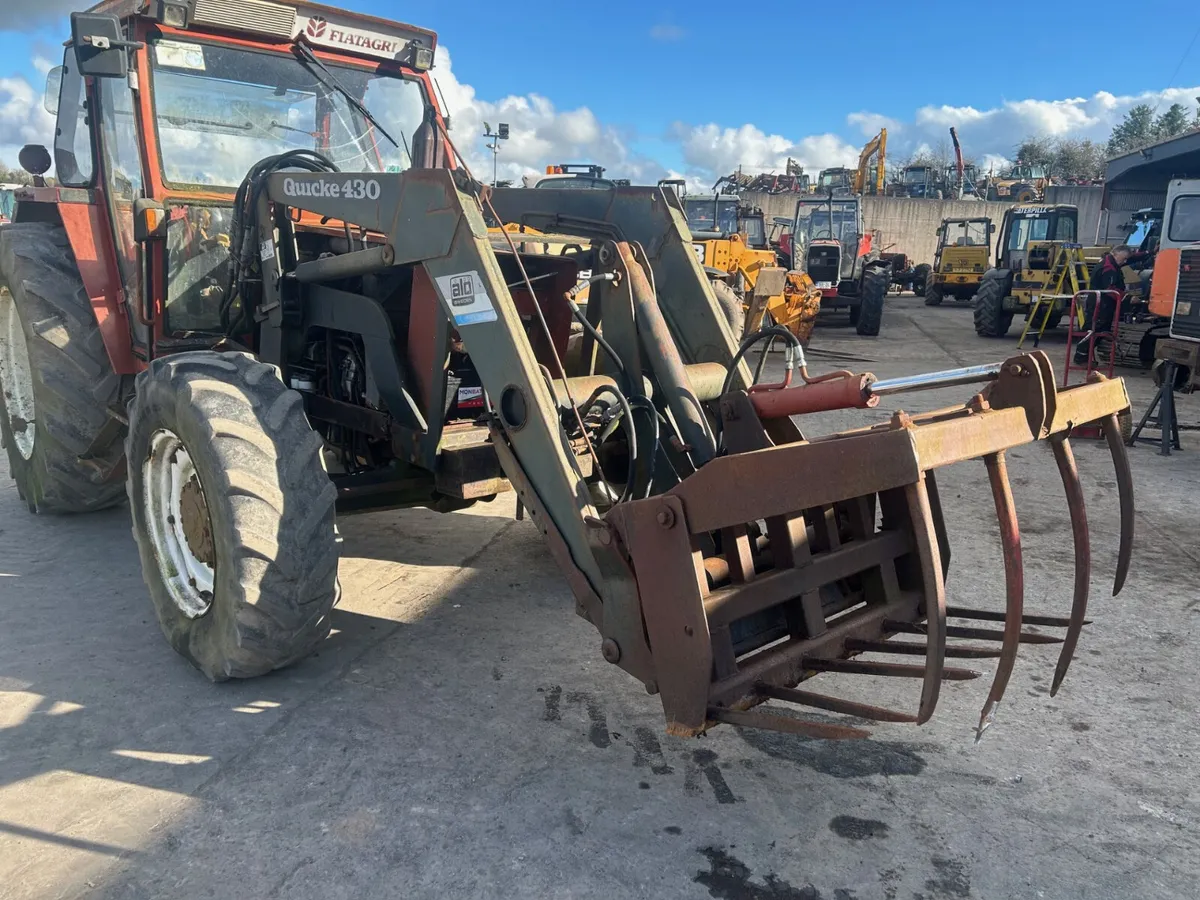 Quicke 430 Loader to Suit 5 Cylinder Fiat C/W Grab - Image 1