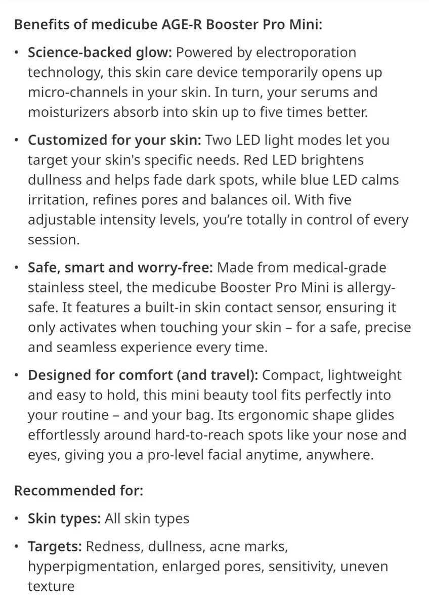 medicube AGE-R Booster Pro Mini White - Image 4