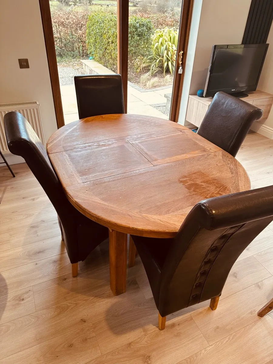 Solid Wood Kitchen Table - Image 1