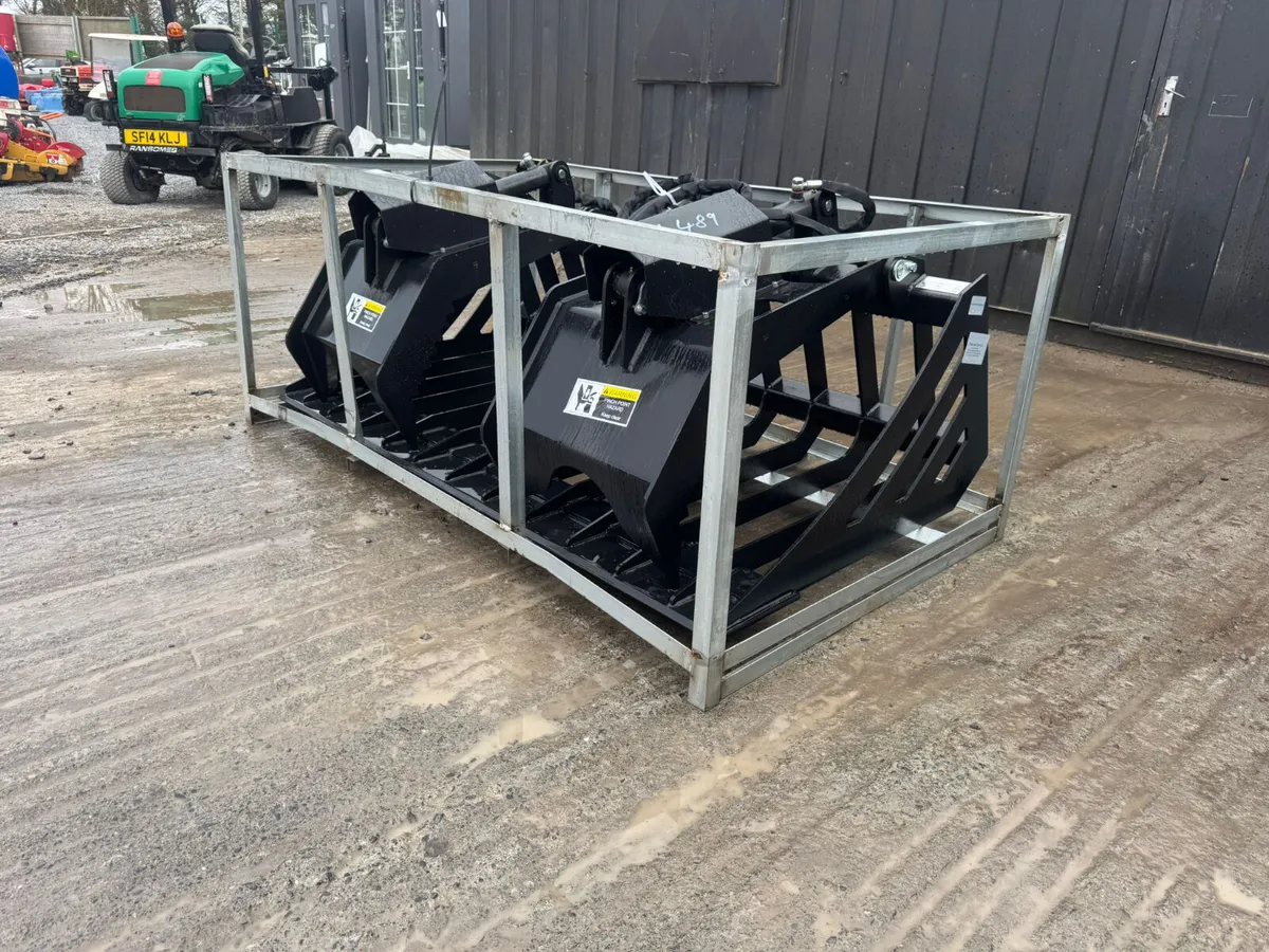 72” Hydraulic Rock Grapple to suit Skid Steer - Image 1