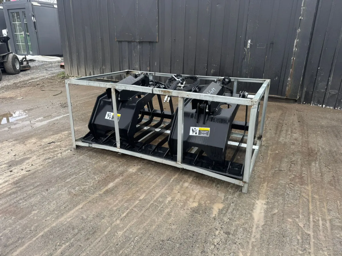 72” Hydraulic Rock Grapple to suit Skid Steer - Image 2