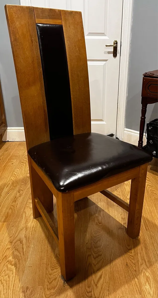 Solid Wood 210cm Dining Table and 6 Chairs - Image 4