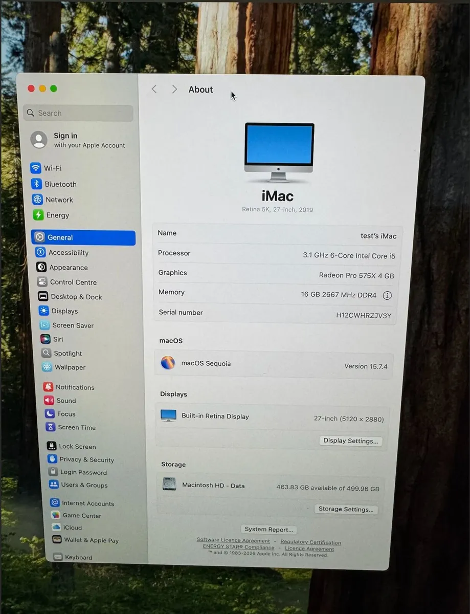 iMac 27" 3.1 GHz i5 - 16GB RAM - 512 SSD - Image 2