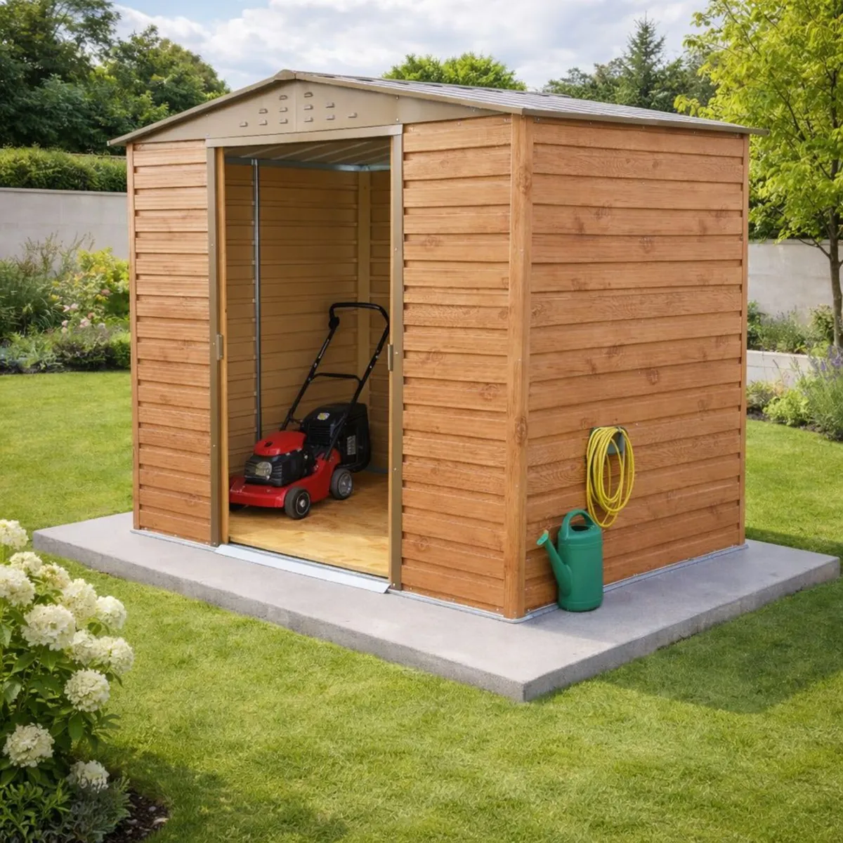 🏡 Alpine 8x6 WG Steel Garden Shed – FREE Steel Fl - Image 1