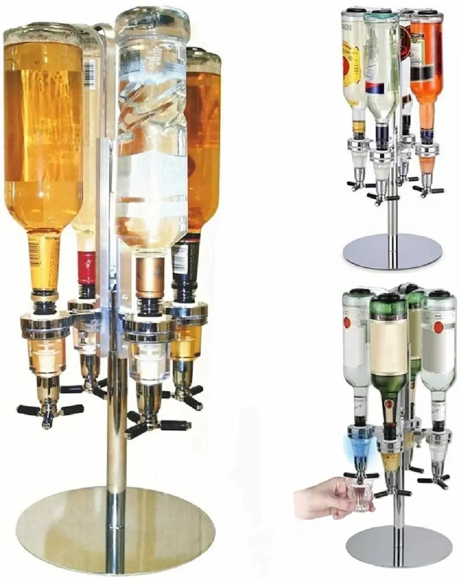 4 Bottle Rotary Drinks Optic Dispenser NEW - Image 2