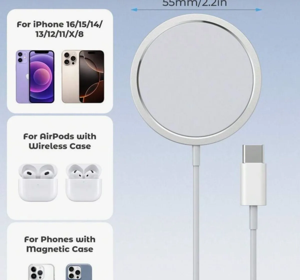 Brand New Phone Wireless Charger - Super Fast - Image 2