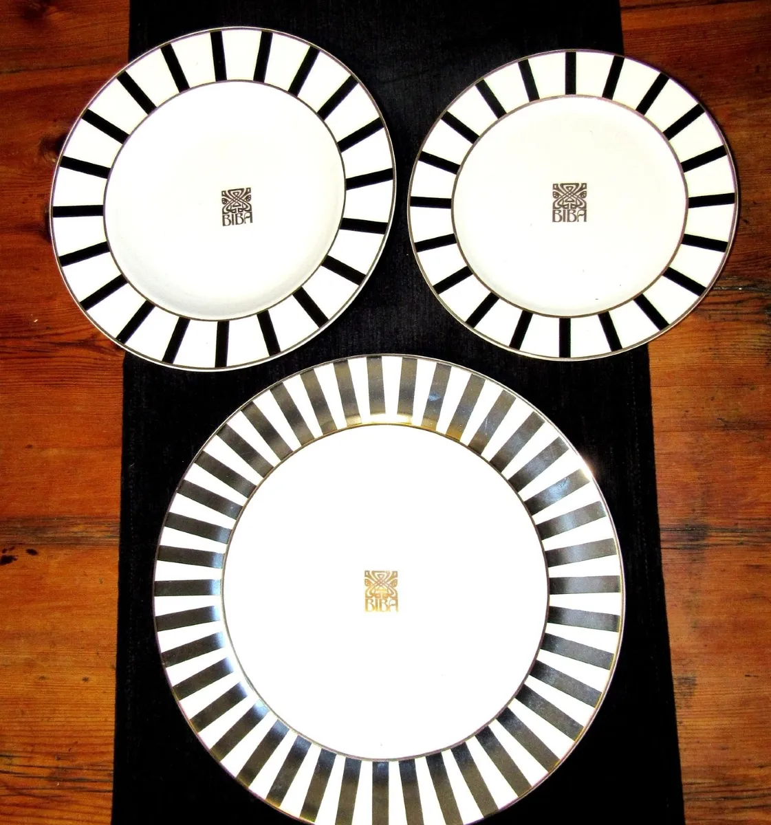 BIBA Black & White Dinner Set with Extras - Image 2