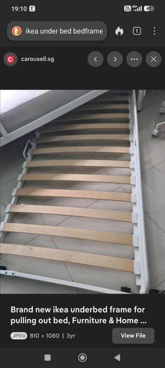 IKEA single guest bed - Image 1