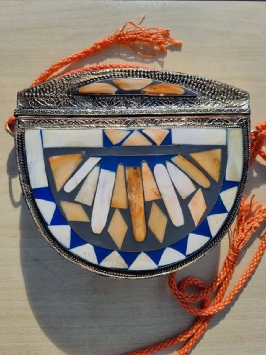 Vintage Moroccan handmade clutch bag - Image 1