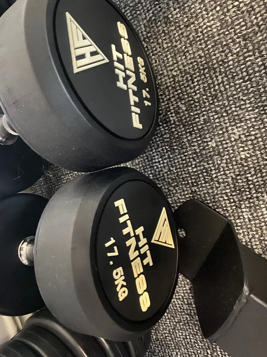 17.5kg dumbbells - Image 2