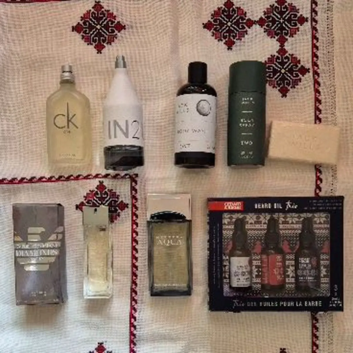 Mens Perfume Set- Emporio Armani Calvin Klein One - Image 1