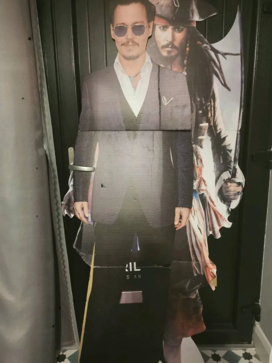 For sale 2 johnny depp card board cut out - Image 1