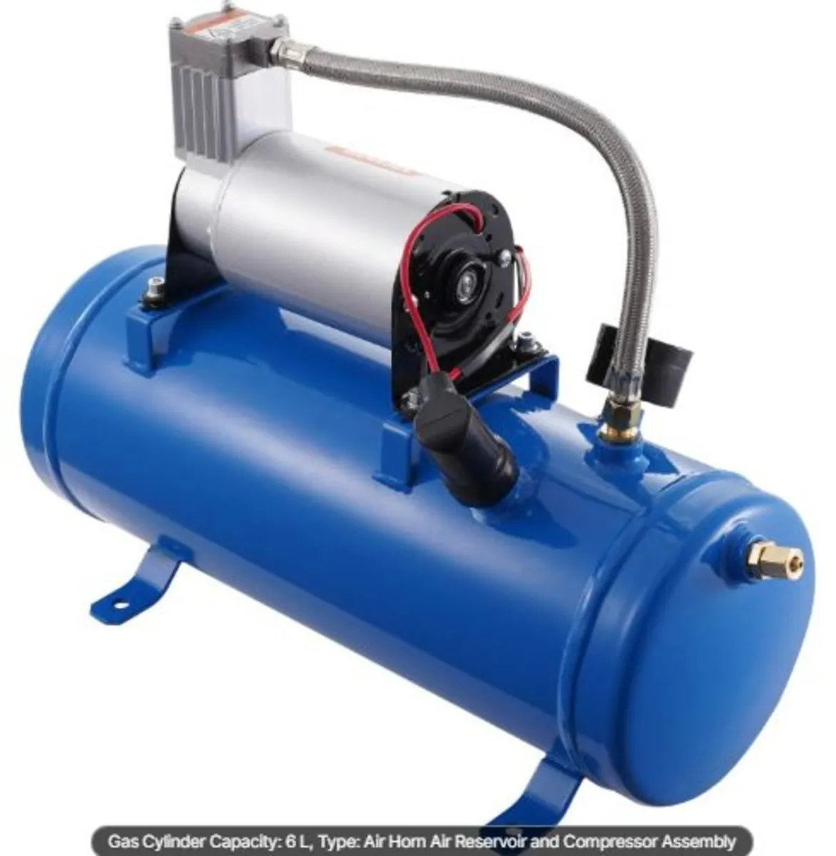 12V Air Compressor with Tank 1.6 Gallon/6 L,Train - Image 3