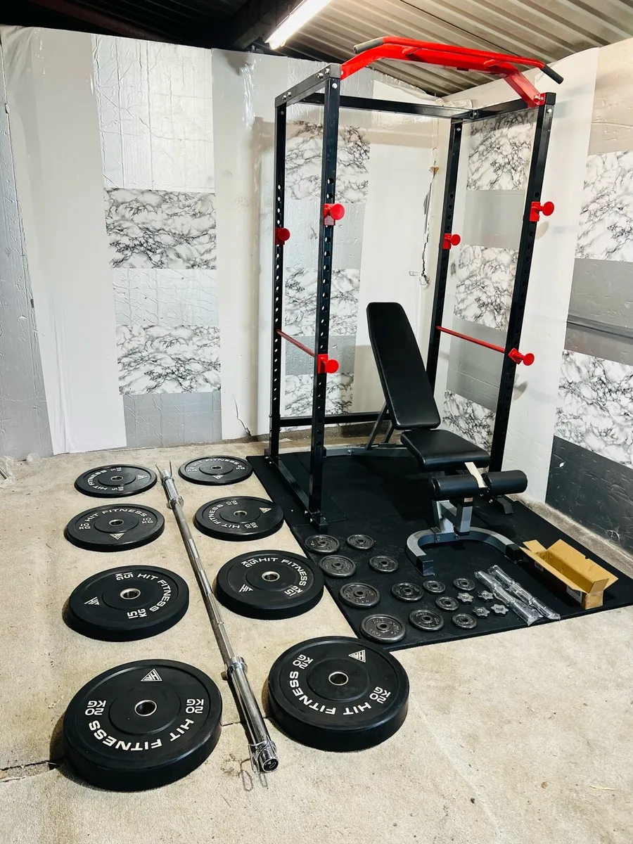 Commercial weightlifting set bar weights rack +++ - Image 2
