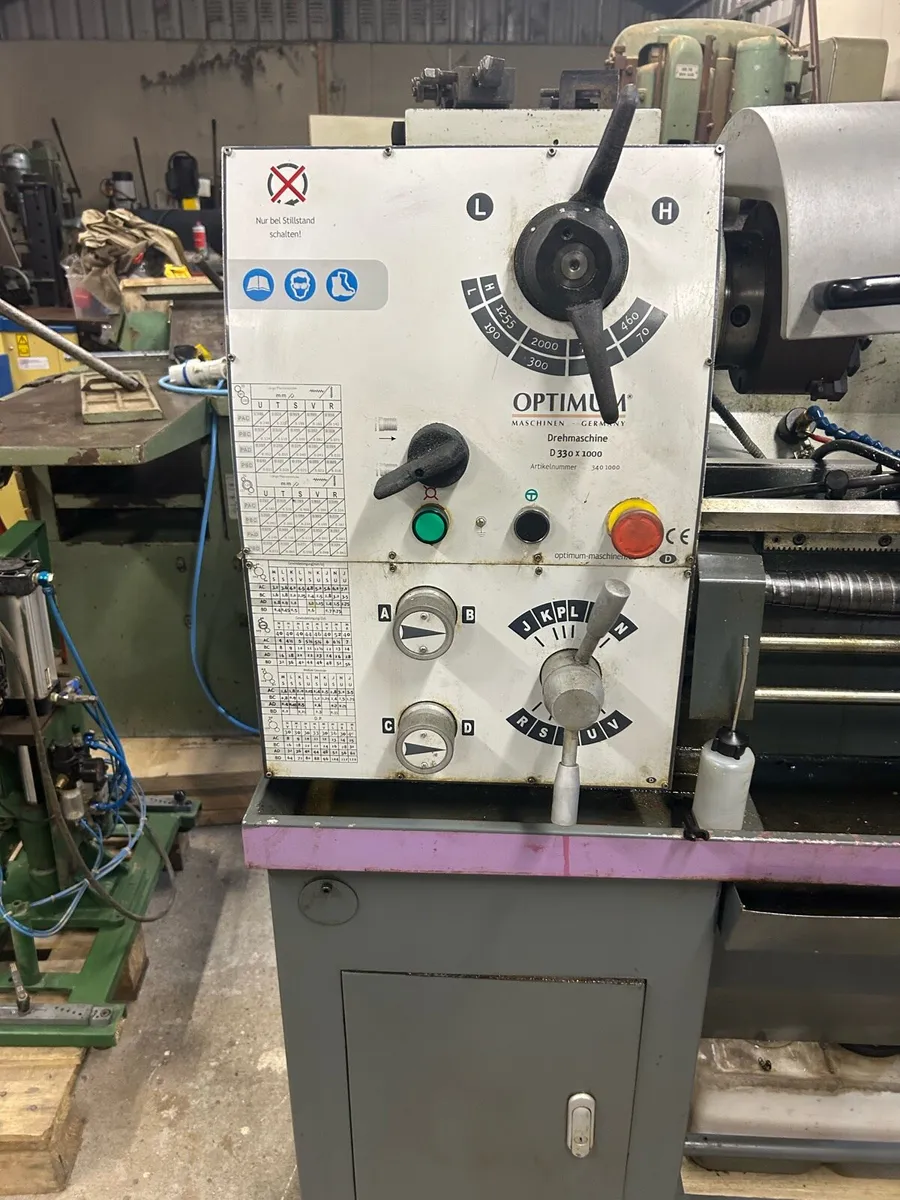 Ex school optimum lathe 330 x 1000 - Image 2