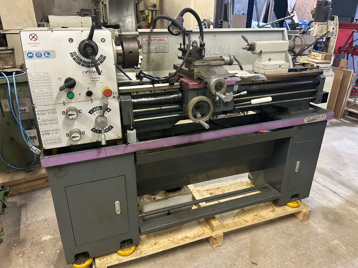 Ex school optimum lathe 330 x 1000 - Image 4
