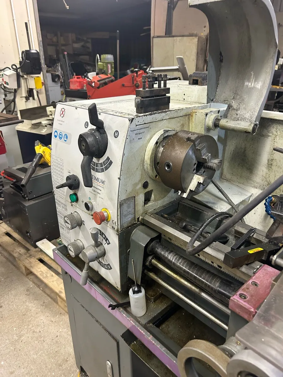 Ex school optimum lathe 330 x 1000 - Image 3