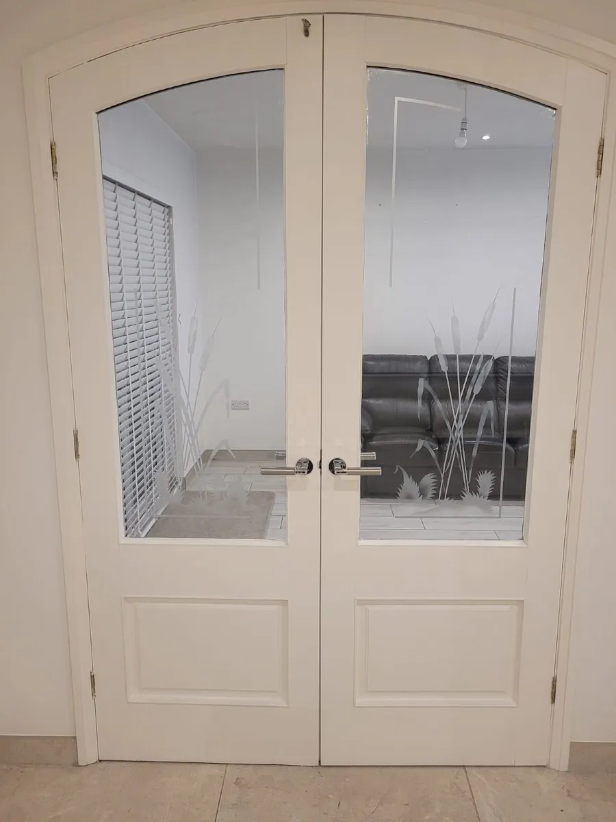 Internal Curved Double Glass Doors - Image 2