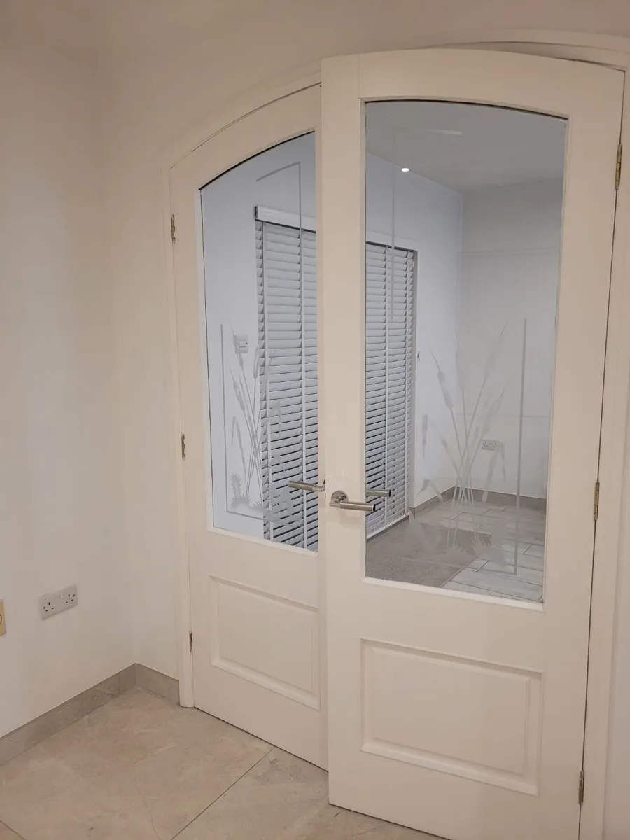 Internal Curved Double Glass Doors - Image 1