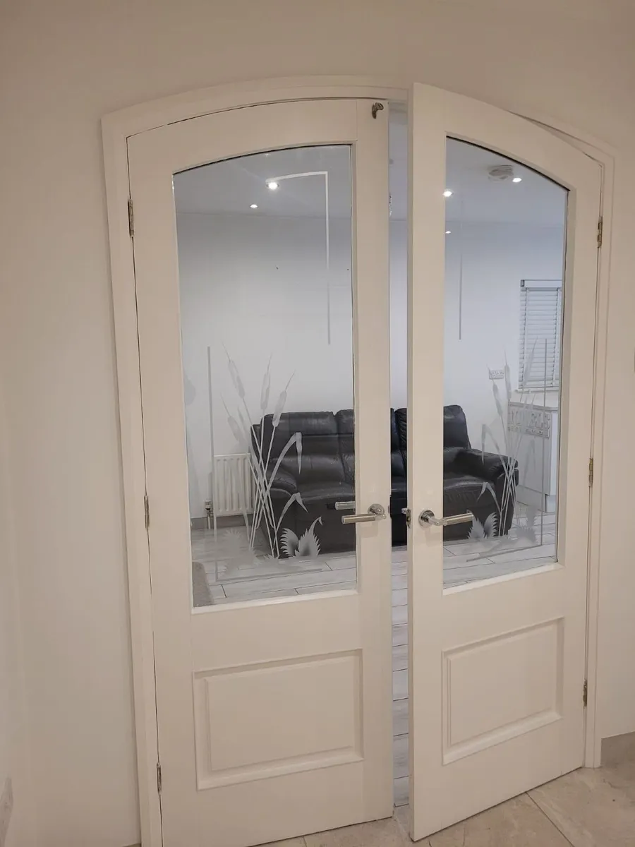 Internal Curved Double Glass Doors - Image 3