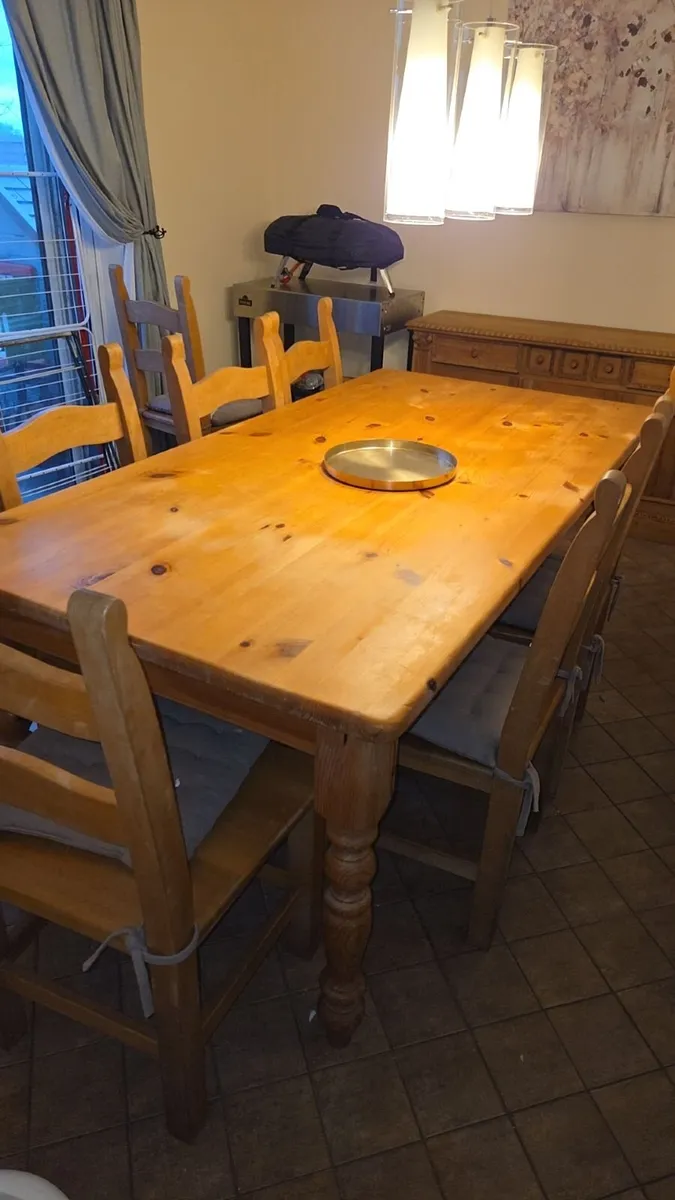 Dining Table and Side Board - Image 2