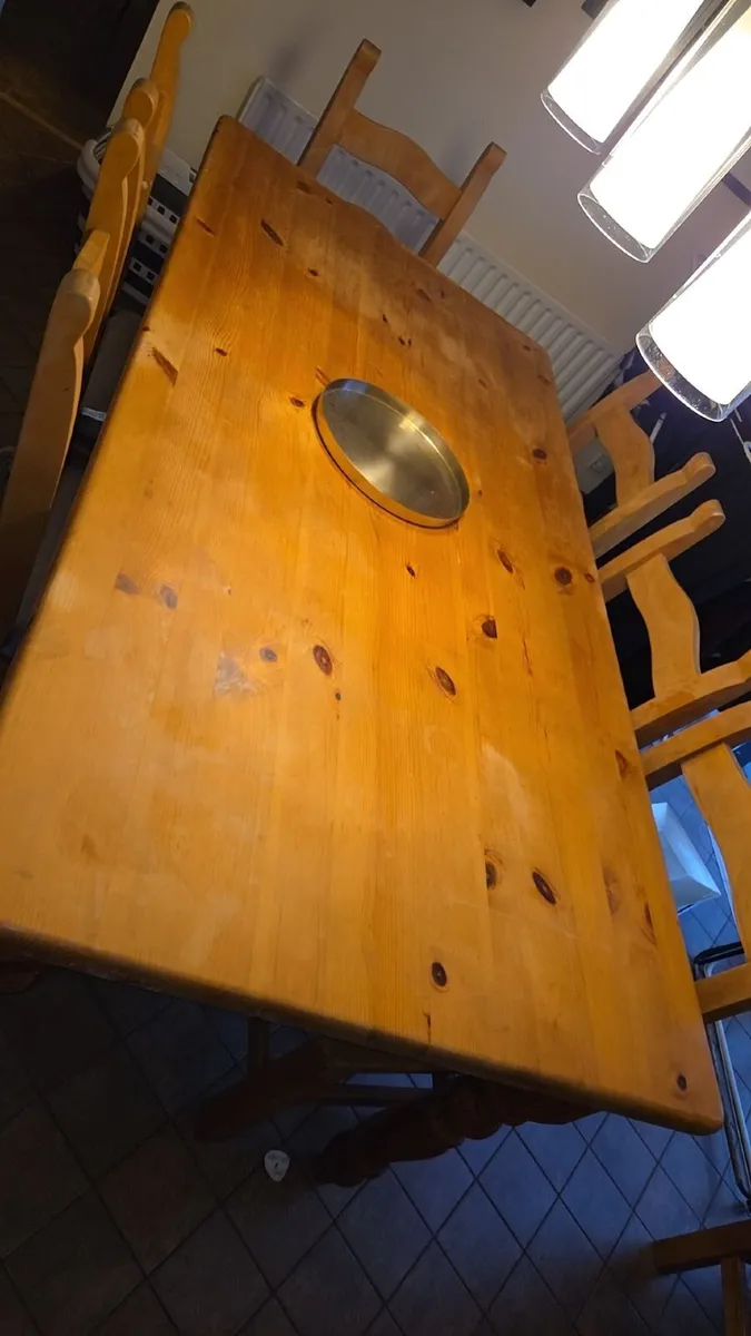 Dining Table and Side Board - Image 4