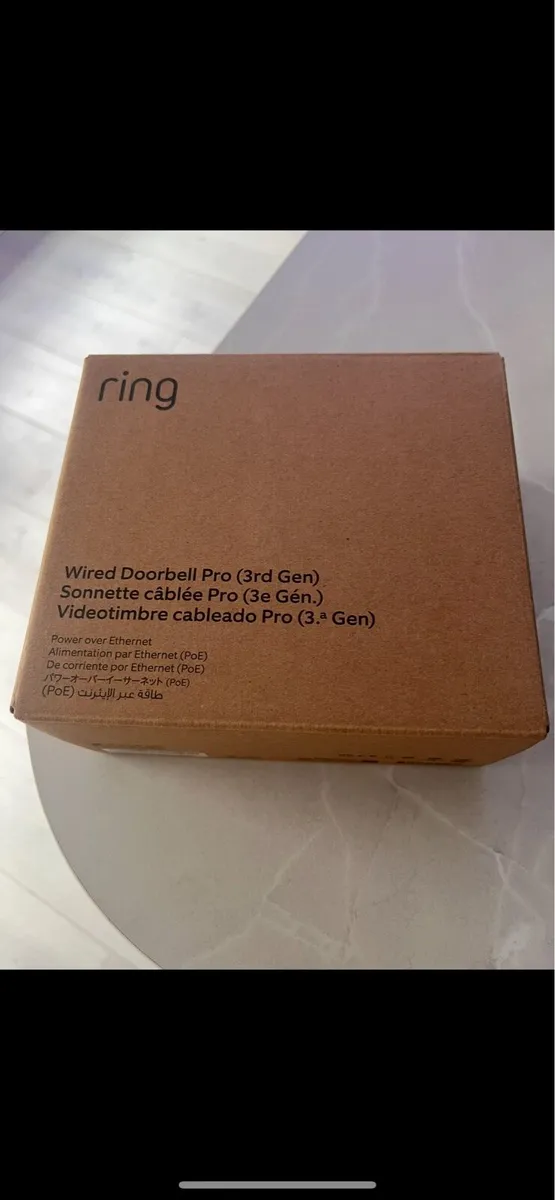 Ring door bell pro wired (3rd gen) with POE. New - Image 1