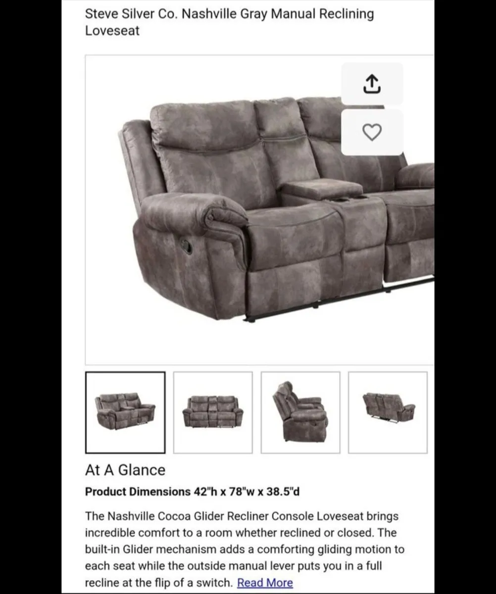 2 reclining sofas - 3seater & 2 seater - Image 1