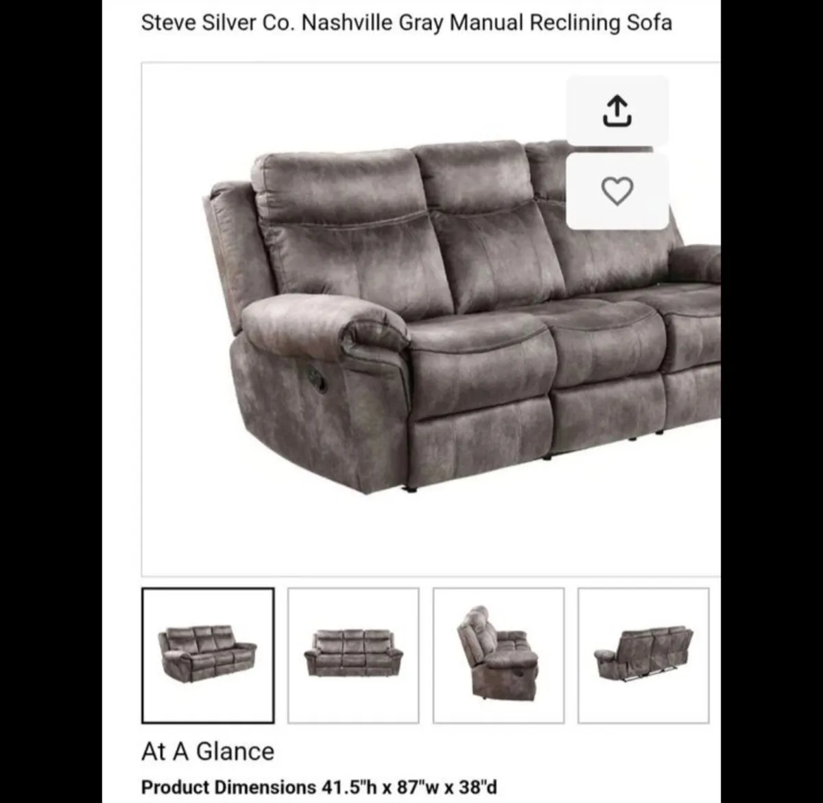 2 reclining sofas - 3seater & 2 seater - Image 2