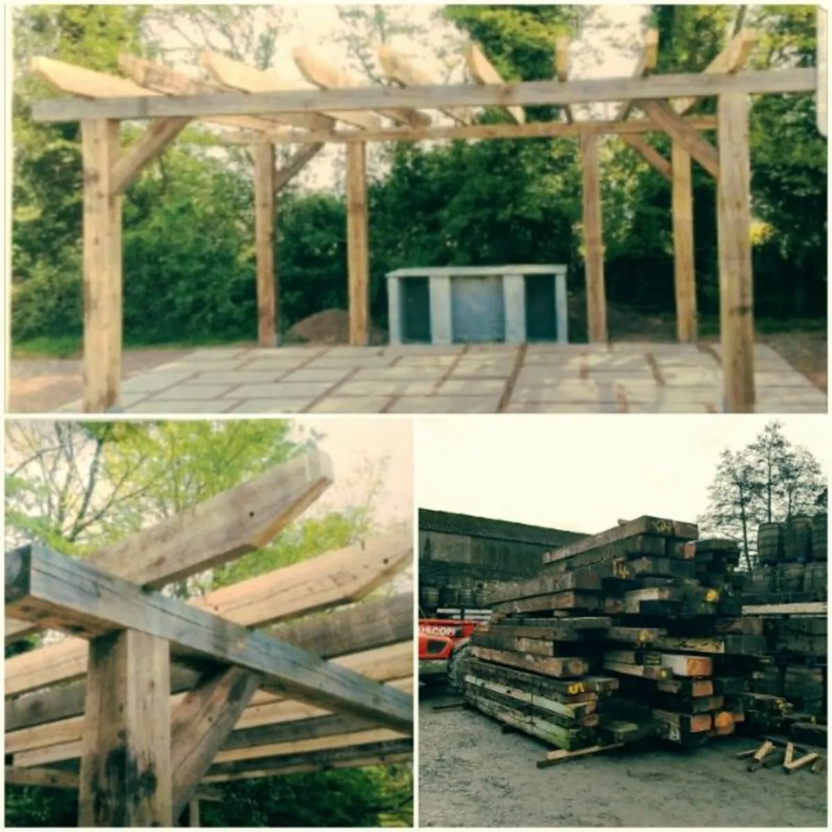 Custom Project – Pergola – Oak Beams - Image 3