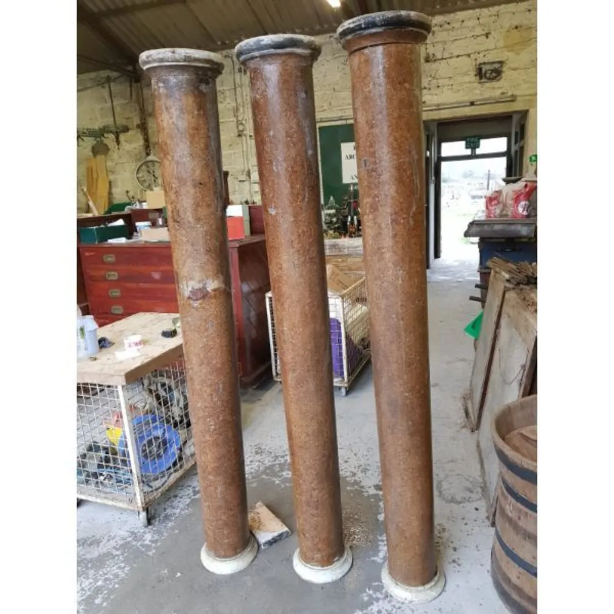 Columns – Pitch Pine – Set of 3 – KAS465 - Image 3