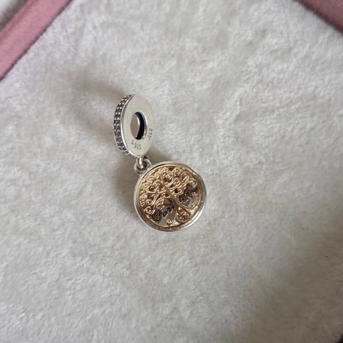 Pandora Sterling Silver and 14K Family Roots - Image 4