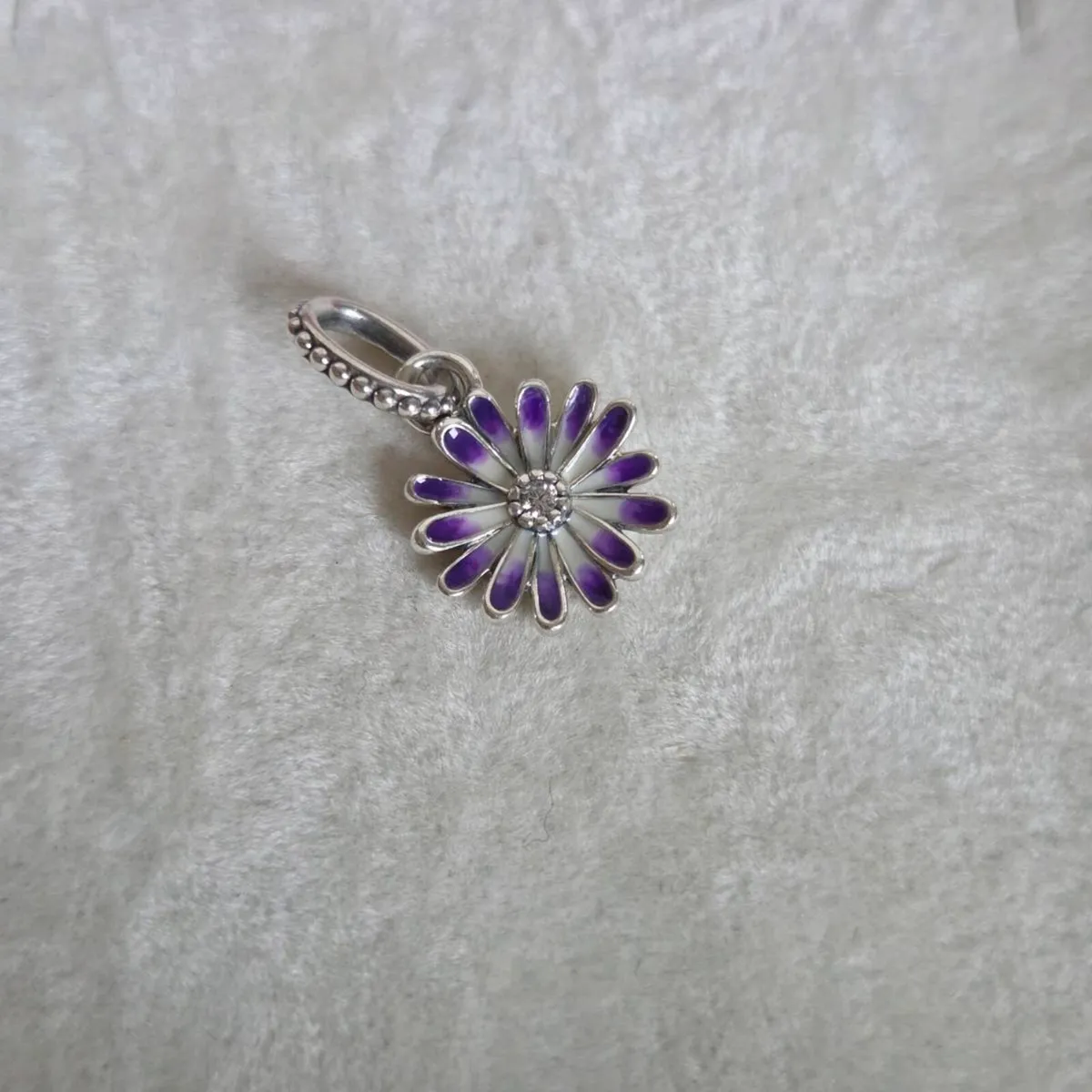 Pandora purple daysi flower dangle charm&pendant - Image 2