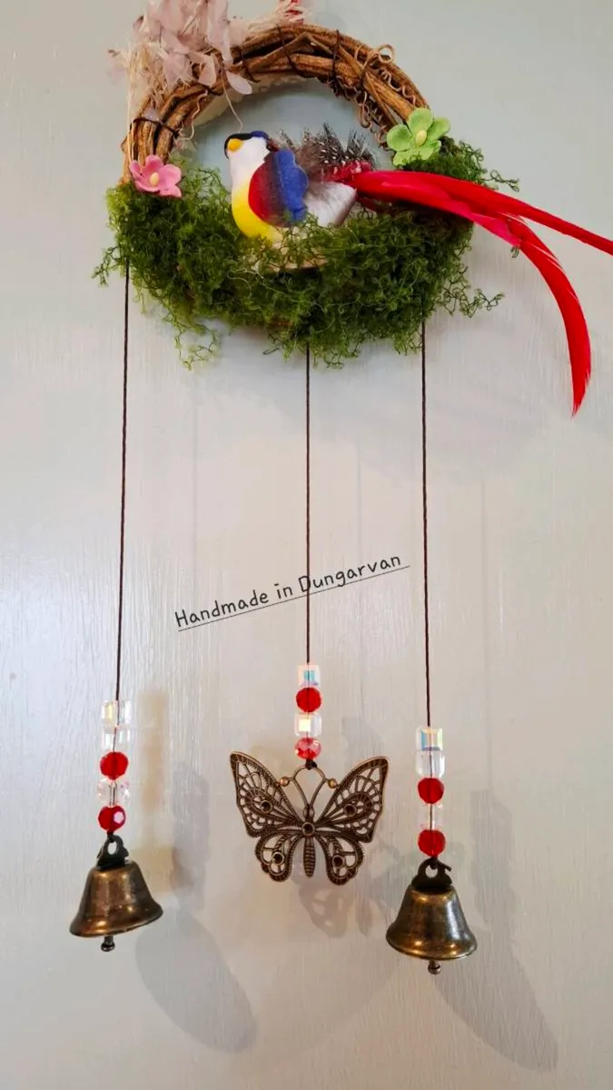 Handmade Hanging Bird Wreath - Image 2