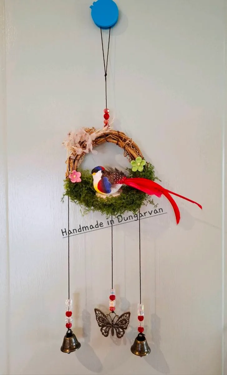 Handmade Hanging Bird Wreath - Image 3