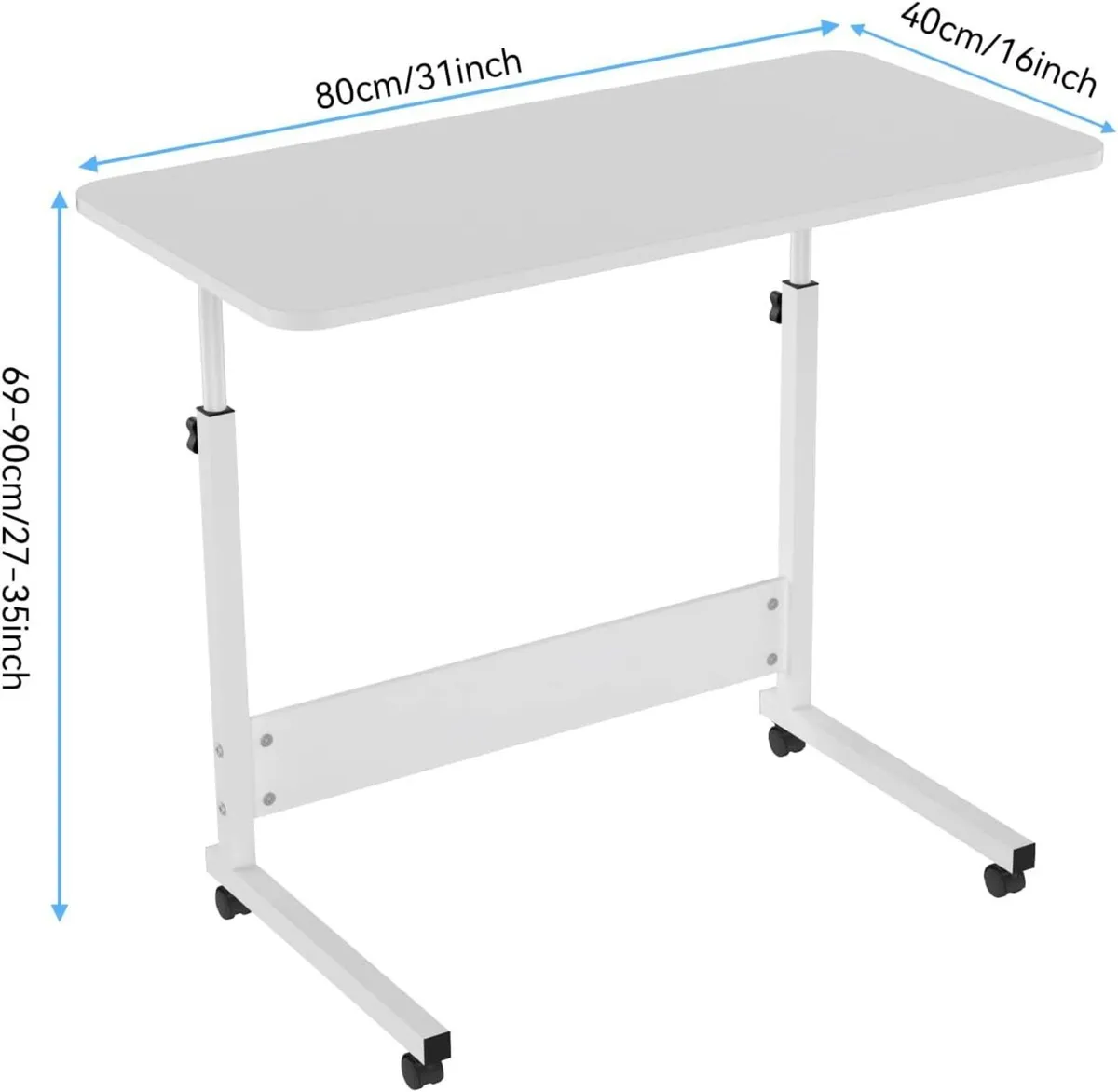 Height Adjustable Rolling Table