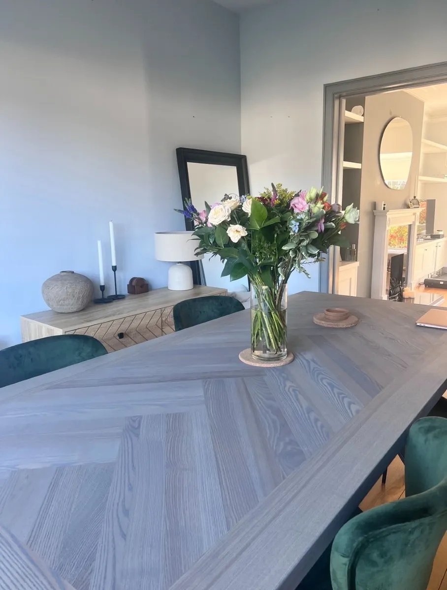 Horsen Chevron Dining Table - Image 1