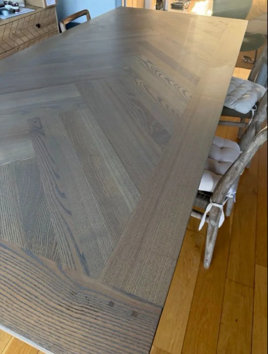 Horsen Chevron Dining Table - Image 2