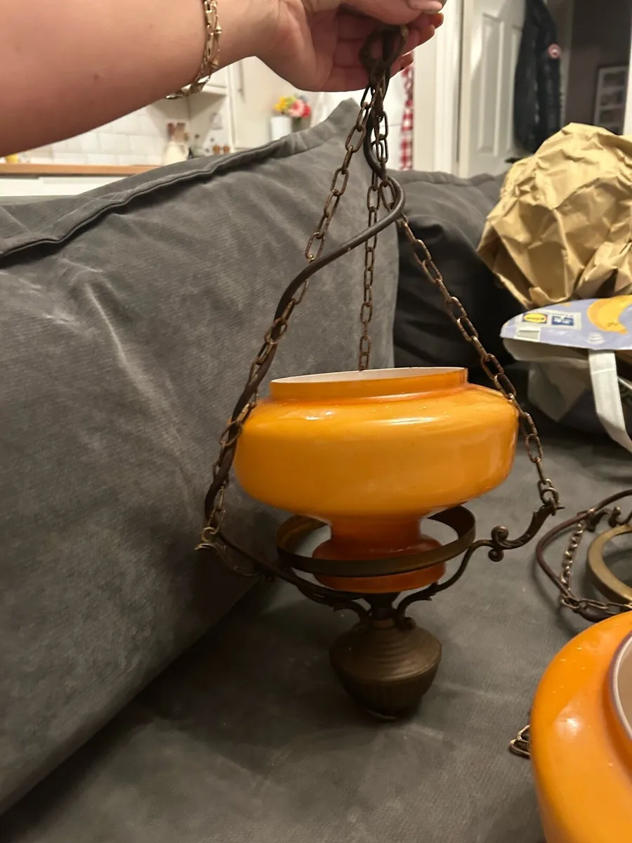 2 drop lantern ceiling lights - Image 1