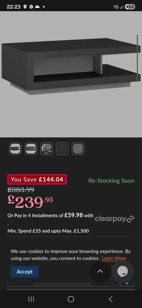 Coffee table and TV stand - Image 3