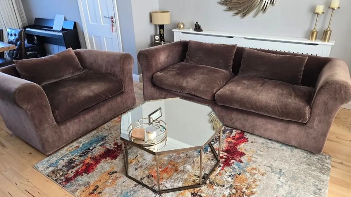 Habitat couch and armchair - Image 1