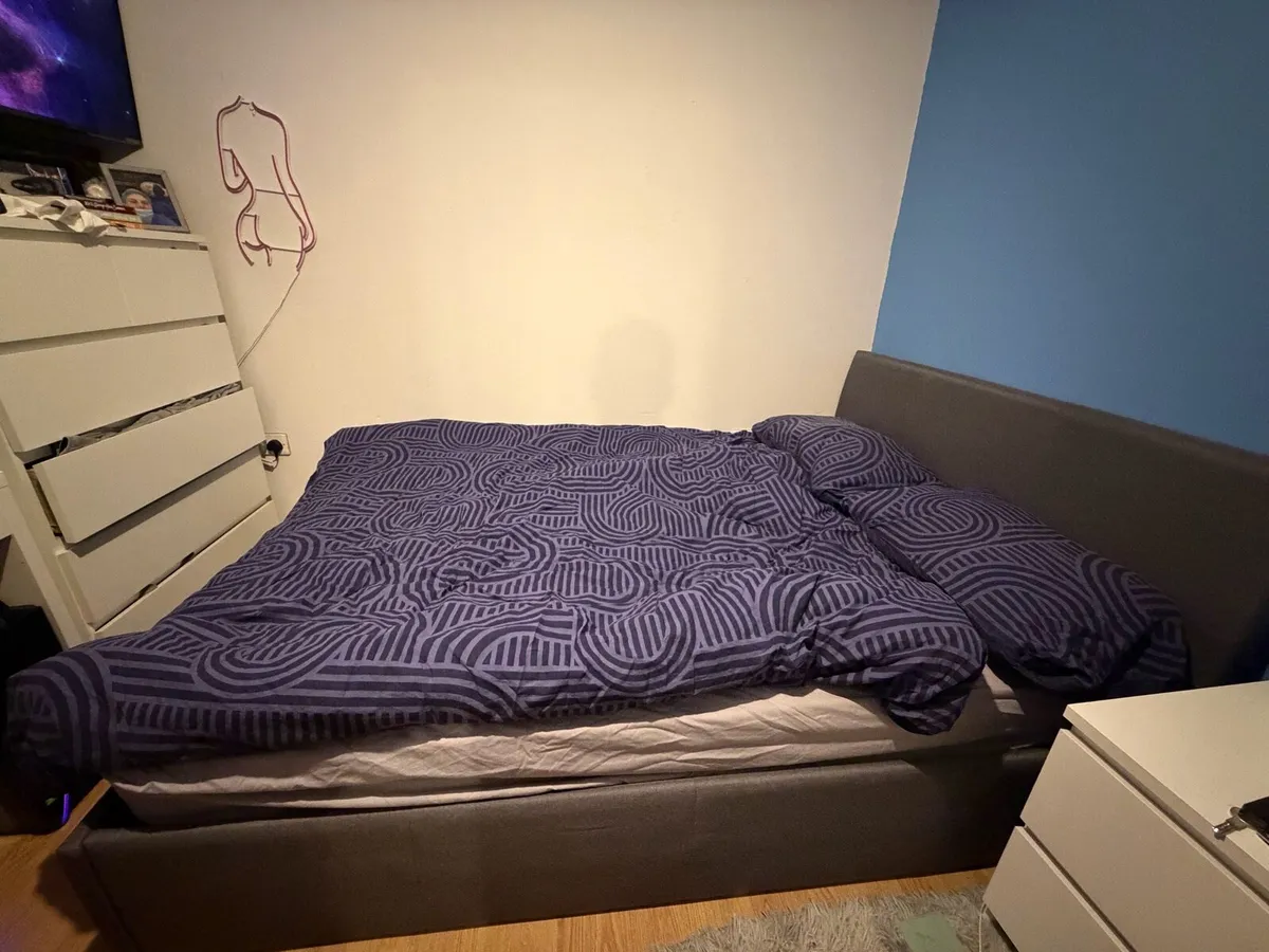 Alaska Grey Fabric Ottoman Bed Frame - Image 2