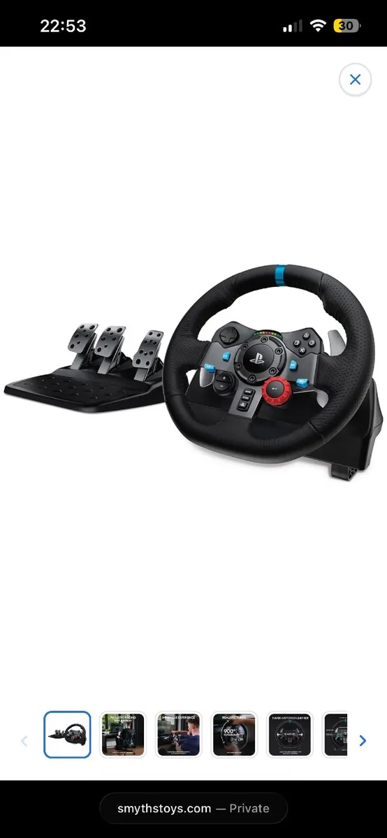 Logitech G29 Driving force racing wheel - Image 2