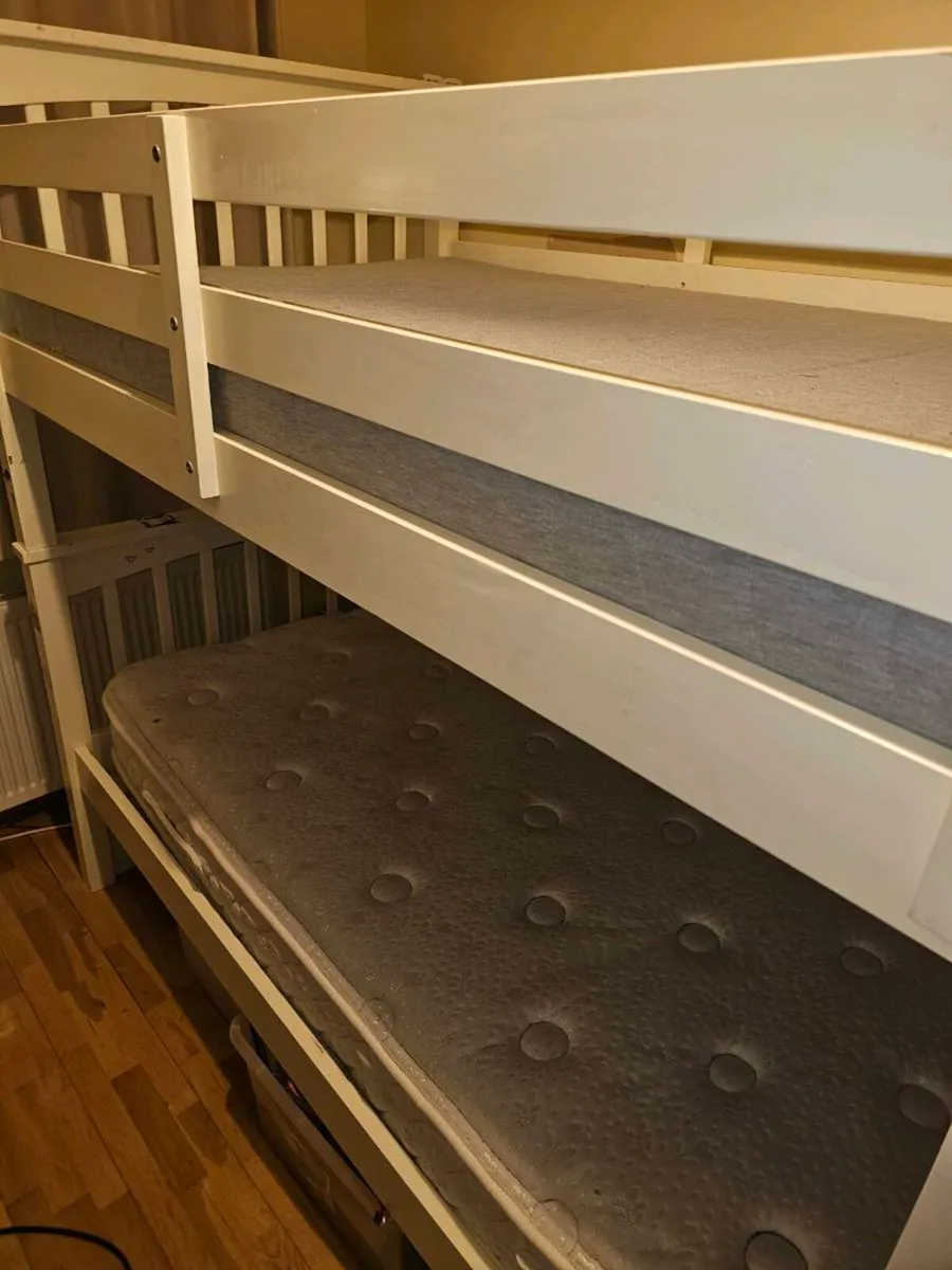 Cream bunk bed - Image 1